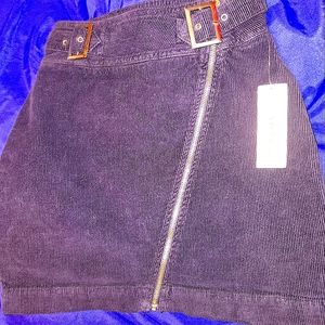 DARLING NAVY CORDAROY SKIRT